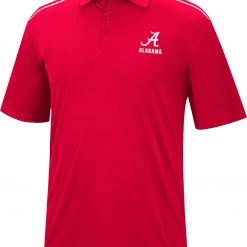 Colosseum Men's Alabama Crimson Tide Black Promo Polo