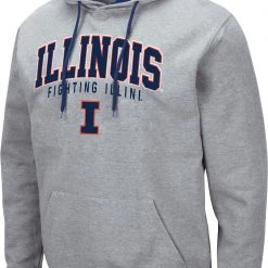 Colosseum Men's Illinois Fighting Illini Grey Promo Hoodie