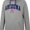 Colosseum Men's Arizona Wildcats Grey Baller Pullover Hoodie