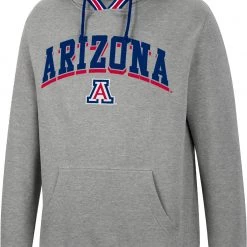 Colosseum Men's Arizona Wildcats Grey Baller Pullover Hoodie