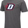 Colosseum Men's DePaul Blue Demons Grey Dual Blend T-Shirt