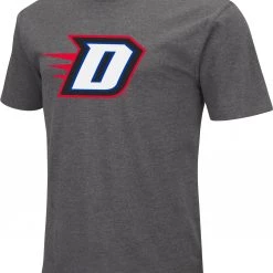 Colosseum Men's DePaul Blue Demons Grey Dual Blend T-Shirt