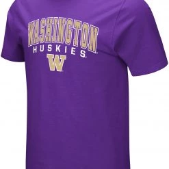 Colosseum Men's Washington Huskies Purple T-Shirt