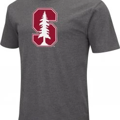Colosseum Men's Stanford Cardinal Grey Dual Blend T-Shirt