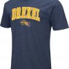 Colosseum Men's Drexel Dragons Blue Dual Blend T-Shirt