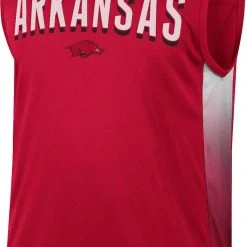 Colosseum Men's Arkansas Razorbacks Cardinal Hollywood Sleeveless T-Shirt