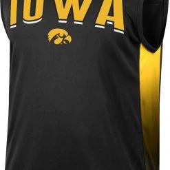 Colosseum Men's Iowa Hawkeyes Black Hollywood Sleeveless T-Shirt