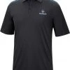 Colosseum Men's Johns Hopkins Blue Jays Black Polo