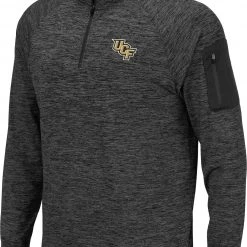 Colosseum Men's UCF Knights Grey Quarter-Zip Shirt