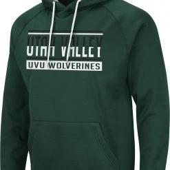 Colosseum Men's Utah Valley Wolverines Green Pullover Hoodie
