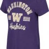 Colosseum Women's Washington Huskies Purple Shaka Scoop-Neck T-Shirt