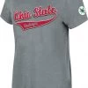 Colosseum Women's Ohio State Buckeyes Gray Scoop T-Shirt
