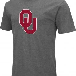 Colosseum Men's Oklahoma Sooners Grey Dual Blend T-Shirt