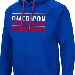Colosseum Men's American University Eagles Blue Pullover Hoodie