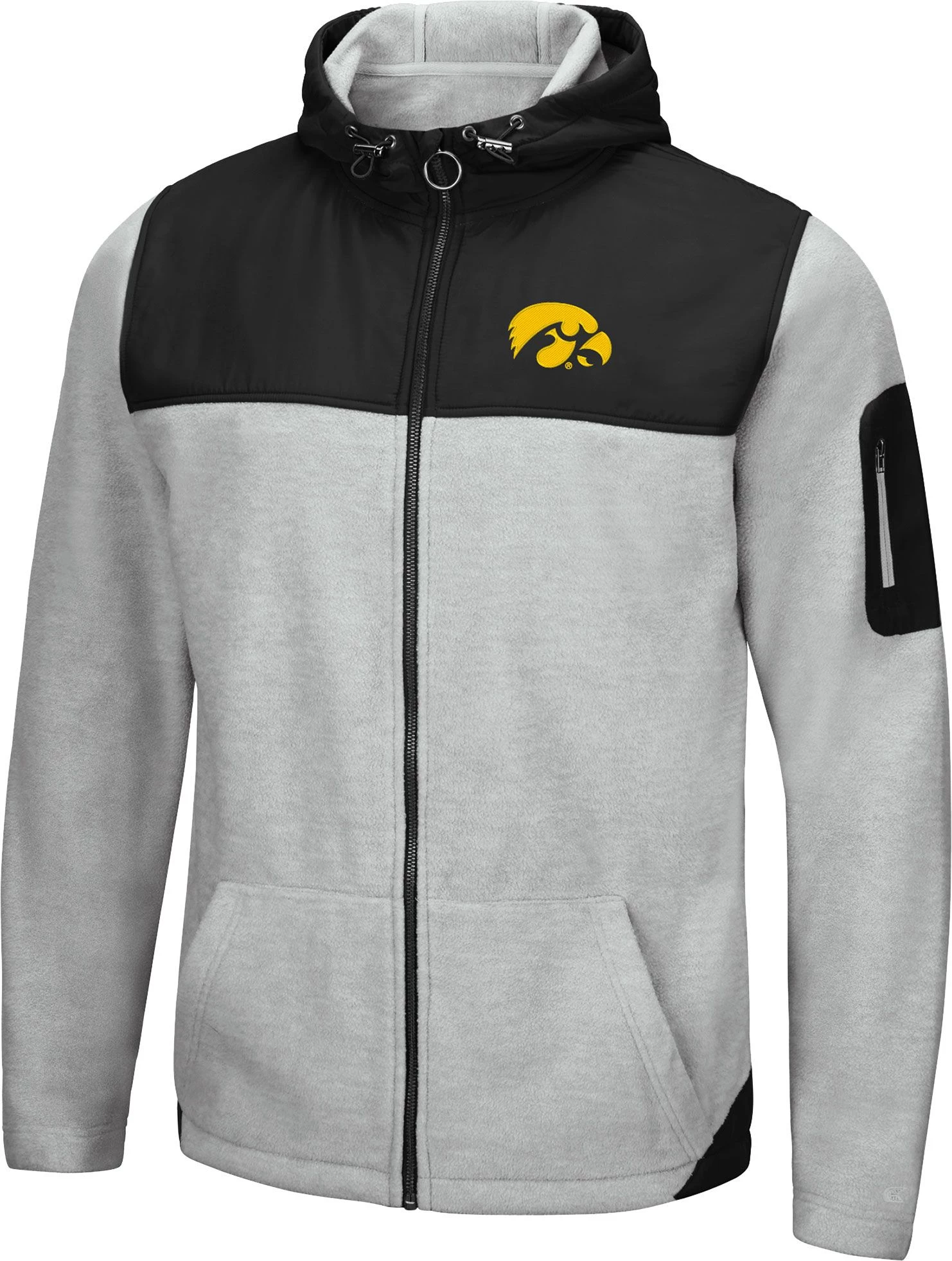 Colosseum Men's Iowa Hawkeyes Grey Swartz Full-Zip Jacket 1 Colosseum Men's Iowa Hawkeyes Grey Swartz Full-Zip Jacket