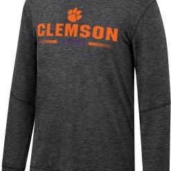 Colosseum Men's Clemson Tigers Black Tournament Long Sleeve T-Shirt