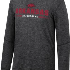 Colosseum Men's Arkansas Razorbacks Black Tournament Long Sleeve T-Shirt