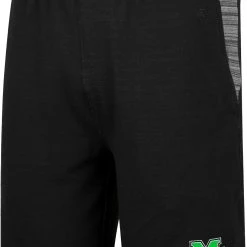 Colosseum Men's Marshall Thundering Herd Black Thunder Fleece Shorts