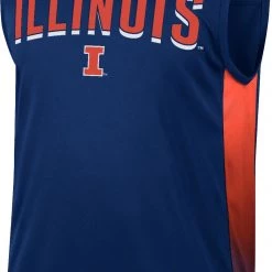 Colosseum Men's Illinois Fighting Illini Blue Hollywood Sleeveless T-Shirt