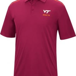 Colosseum Men's Virginia Tech Hokies Maroon Polo