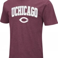 Colosseum Men's Chicago Maroons Maroon Dual Blend T-Shirt
