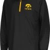 Colosseum Youth Iowa Hawkeyes Black Quarter-Zip Pullover Shirt For Girls'