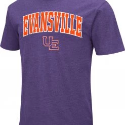 Colosseum Men's Evansville Purple Aces Purple Dual Blend T-Shirt