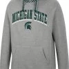 Colosseum Men's Michigan State Spartans Grey Baller Pullover Hoodie