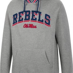 Colosseum Men's Ole Miss Rebels Grey Baller Pullover Hoodie