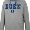 Colosseum Men's Duke Blue Devils Grey Baller Pullover Hoodie