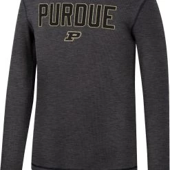 Colosseum Men's Purdue Boilermakers Grey Therma Longsleeve T-Shirt