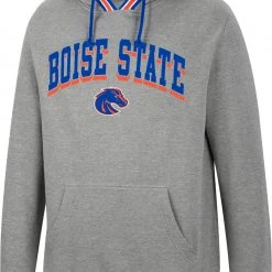 Colosseum Men's Boise State Broncos Grey Baller Pullover Hoodie
