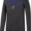 Colosseum Men's Kansas Jayhawks Grey Therma Longsleeve T-Shirt