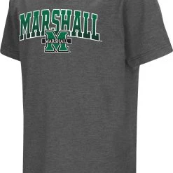 Colosseum Youth Marshall Thundering Herd Grey Dual Blend T-Shirt For Girls'