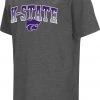 Colosseum Youth Kansas State Wildcats Grey Dual Blend T-Shirt For Girls'
