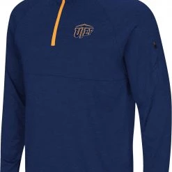 Colosseum Men's UTEP Miners Navy Rival 1/4 Zip Jacket