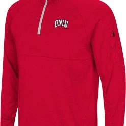 Colosseum Men's UNLV Rebels Scarlet Rival 1/4 Zip Jacket