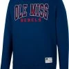 Colosseum Men's Ole Miss Rebels Blue Scholarship Pullover Sweatshirt