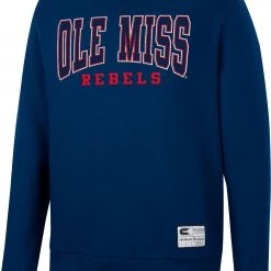 Colosseum Men's Ole Miss Rebels Blue Scholarship Pullover Sweatshirt