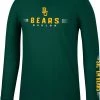 Colosseum Men's Baylor Bears Green Spackler Longsleeve T-Shirt