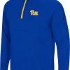Colosseum Men's Pitt Panthers Blue Rival 1/4 Zip Jacket
