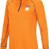 Colosseum Women's Clemson Tigers Orange Stingray 1/4 Zip Jacket