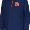 Colosseum Youth Auburn Tigers Blue Draft 1/4 Zip Jacket For Boys'