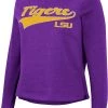 Colosseum Women's LSU Tigers Purple Already Did Pullover Sweatshirt