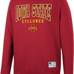 Colosseum Men's Iowa State Cyclones Cardinal Scholarship Pullover Sweatshirt