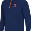 Colosseum Men's Virginia Cavaliers Blue Rival 1/4 Zip Jacket