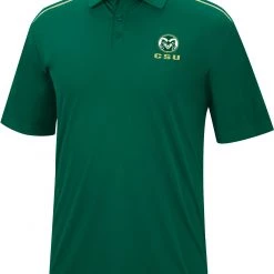 Colosseum Men's Colorado State Rams Green Polo
