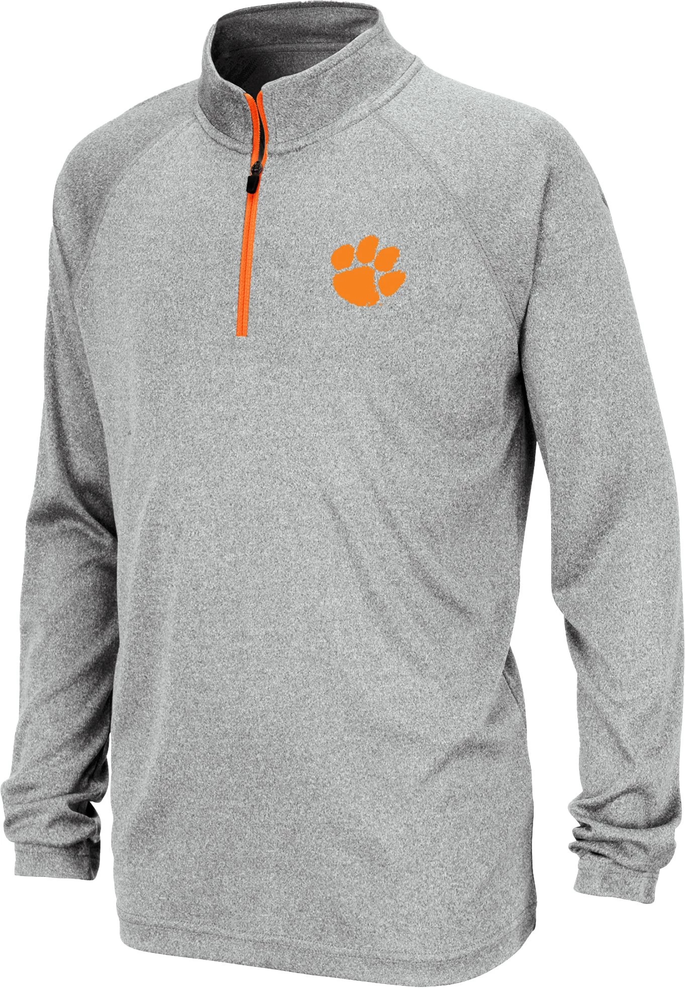 Colosseum Youth Clemson Tigers Gray Draft 1/4 Zip Jacket For Girls' 1 Colosseum Youth Clemson Tigers Gray Draft 1/4 Zip Jacket For Girls'