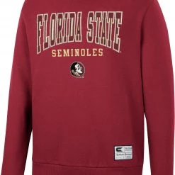 Colosseum Men's Florida State Seminoles Garnet Scholarship Pullover Sweatshirt