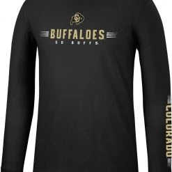 Colosseum Men's Colorado Buffaloes Black Spackler Longsleeve T-Shirt
